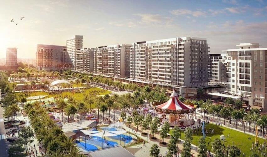 Community park in Town Square Dubai.