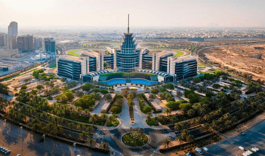Dubai Silicon Oasis residential and tech hub.