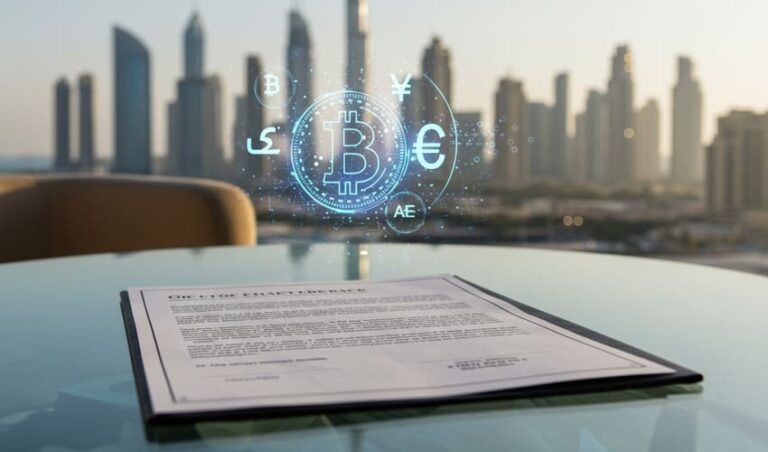 Bitcoin meets AED in Dubai real estate contract.