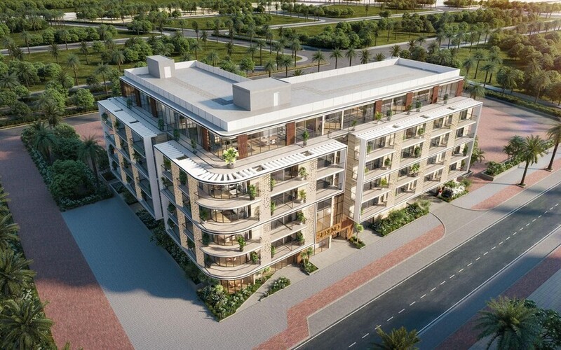 Modern facade of Sereno Residences by Svarn.