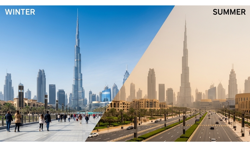 Dubai skyline seasonal changes real estate market timing property investment best time to buy 2026 market analysis